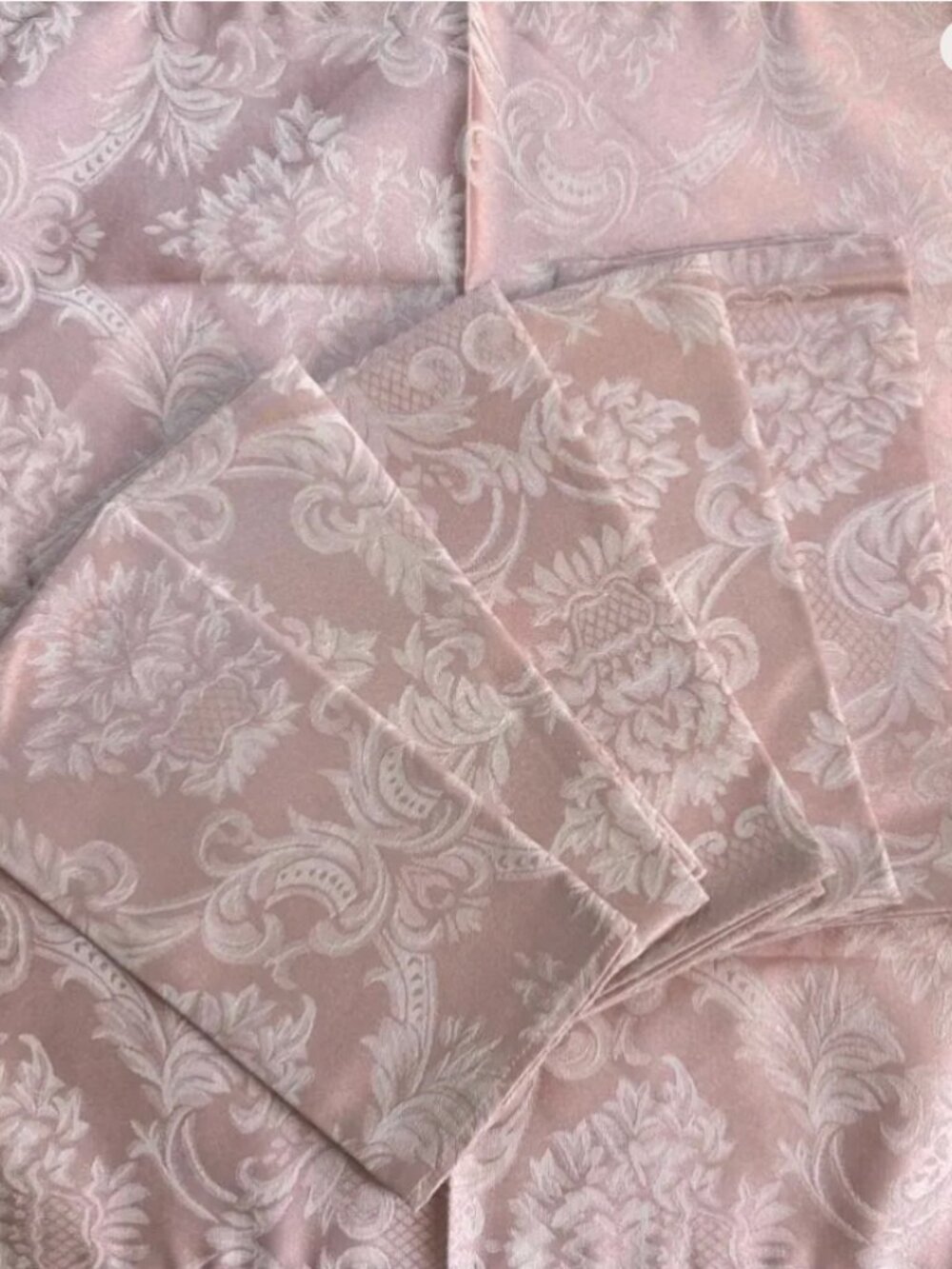 Regent Manor from 2000 pink damask tablecloth